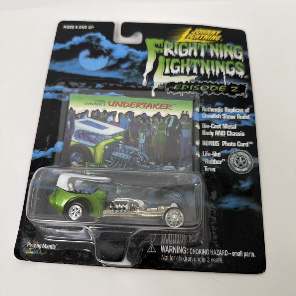 CARL CASPER'S UNDERTAKER 1/64 JOHNNY LIGHTNING FRIGHTNING LIGHTNINGS DARK GREEN
